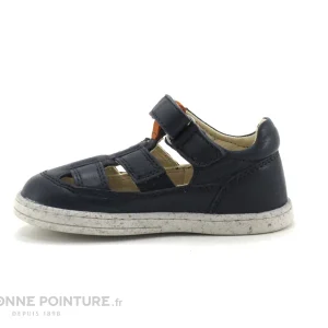 boutique en france Meilleur prix 🥰 Bébé Kickers TRACTUS Marine Orange – 🩴 Sandale GARCON Premiers Pas 🥰 13