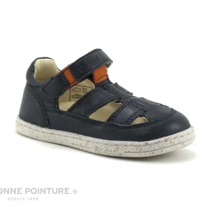 boutique en france Meilleur prix 🥰 Bébé Kickers TRACTUS Marine Orange – 🩴 Sandale GARCON Premiers Pas 🥰 17