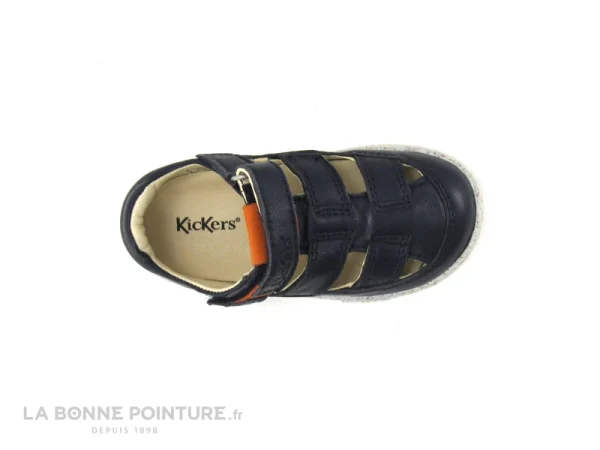 boutique en france Meilleur prix 🥰 Bébé Kickers TRACTUS Marine Orange – 🩴 Sandale GARCON Premiers Pas 🥰 7