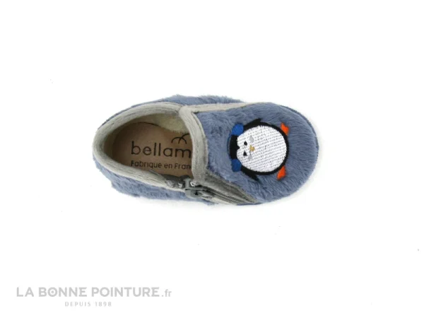 Le moins cher ✔️ Bébé Bellamy MANUEL Pingouin Bleu – Chausson Montant BEBE 👏 REMISE allant 7