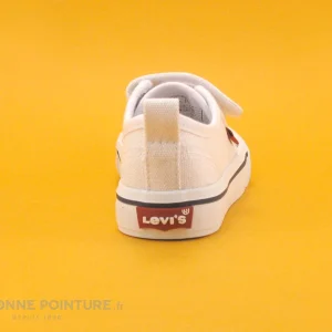 Bon marché ❤️ Levi’s Bébé Levis MAUI MINI White 061 – Basket BEBE Toile Blanche 🤩 REMISE allant jusqu. 15