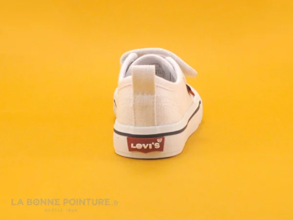 Bon marché ❤️ Levi’s Bébé Levis MAUI MINI White 061 – Basket BEBE Toile Blanche 🤩 REMISE allant jusqu. 5