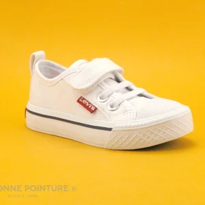 Bon marché ❤️ Levi’s Bébé Levis MAUI MINI White 061 – Basket BEBE Toile Blanche 🤩 REMISE allant jusqu. 17