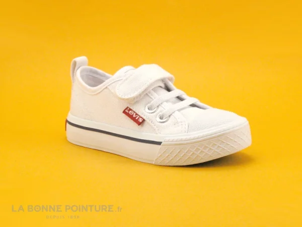 Bon marché ❤️ Levi’s Bébé Levis MAUI MINI White 061 – Basket BEBE Toile Blanche 🤩 REMISE allant jusqu. 6