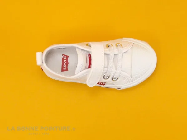 Bon marché ❤️ Levi’s Bébé Levis MAUI MINI White 061 – Basket BEBE Toile Blanche 🤩 REMISE allant jusqu. 7