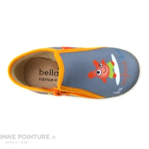 guranteed de qualité Sortie 💯 Bébé Bellamy PRAGUE Les Dingos – Gris Bleu Orange – 748002 – Pantoufle BEBE ❤️ 13