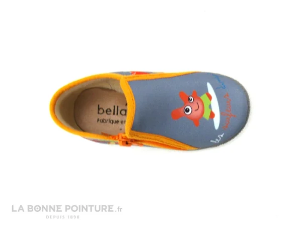 guranteed de qualité Sortie 💯 Bébé Bellamy PRAGUE Les Dingos – Gris Bleu Orange – 748002 – Pantoufle BEBE ❤️ 5