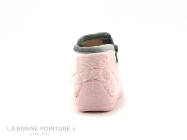 De gros ⌛ Bébé Bellamy MALOU Pingouin Rose – Pantoufle Fille Fermeture Eclair 🥰 vente luxe pas cher 5