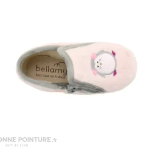 De gros ⌛ Bébé Bellamy MALOU Pingouin Rose – Pantoufle Fille Fermeture Eclair 🥰 vente luxe pas cher 19