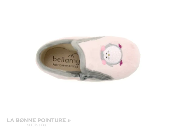 De gros ⌛ Bébé Bellamy MALOU Pingouin Rose – Pantoufle Fille Fermeture Eclair 🥰 vente luxe pas cher 7