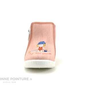 Budget ✨ Bébé Bellamy NANA Surfeuse Orange – Chausson Fille Avec Zip 🥰 boutique pas cher 10