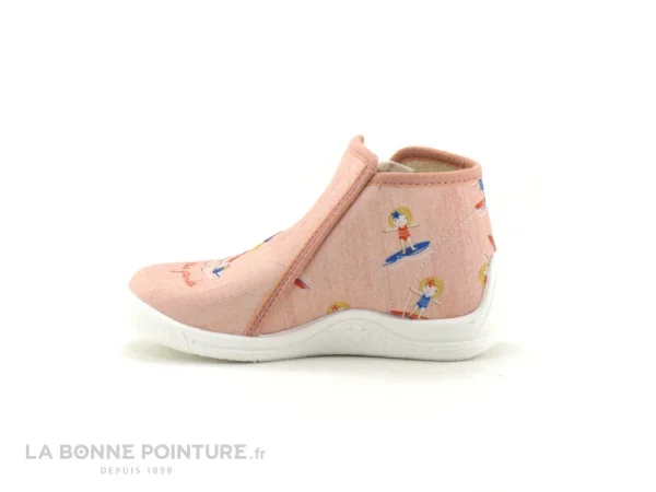 Budget ✨ Bébé Bellamy NANA Surfeuse Orange – Chausson Fille Avec Zip 🥰 boutique pas cher 4