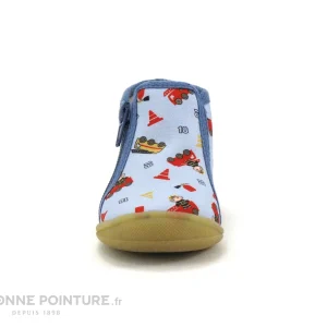 Remise 🛒 Bébé Bellamy NINO Pompier Ciel – Chausson Montant BEBE 🛒 soldes ligne 11