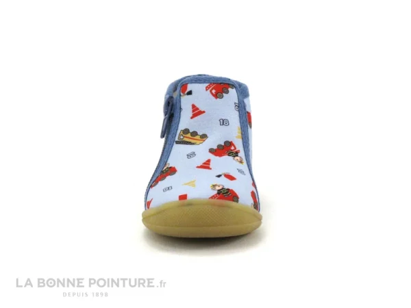 Remise 🛒 Bébé Bellamy NINO Pompier Ciel – Chausson Montant BEBE 🛒 soldes ligne 3