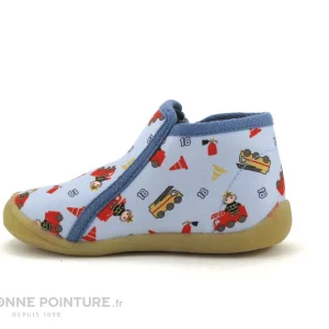 Remise 🛒 Bébé Bellamy NINO Pompier Ciel – Chausson Montant BEBE 🛒 soldes ligne 13