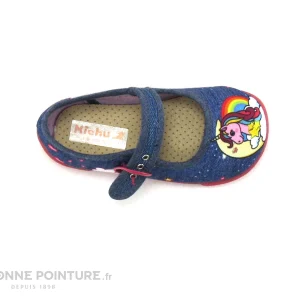 Bon marché 🎉 Bébé Michu 👟 Shoes 2571 Jean – Pantoufle Ballerine BEBE Fille ⭐ pas cher en vente 10