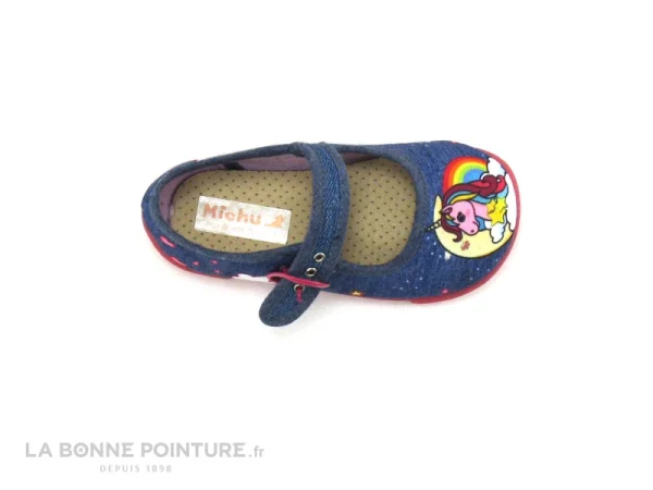 Bon marché 🎉 Bébé Michu 👟 Shoes 2571 Jean – Pantoufle Ballerine BEBE Fille ⭐ pas cher en vente 4