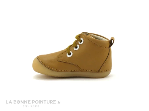 dernières Meilleure vente 🔔 Bébé Kickers SONIZA Camel Clair 829681 – 🥾 Boots BEBE 💯 4