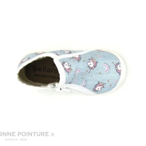 outlet soldes Les meilleures critiques de ✔️ Bébé Bellamy NORA – Licorne Ciel – Chausson BEBE Fille Avec Zip 🤩 13