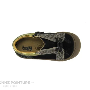 Nouveau 🌟 Bébé Bopy JEANETTE Noir – Chaussure Montante Premiers Pas Fille 😀 Neuve avec étiquette 19