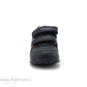 Remise ✨ Bébé Geox ELTHAN Navy Red B041PA – Chaussure GARCON 2 Velcros ⭐ solde en ligne 11