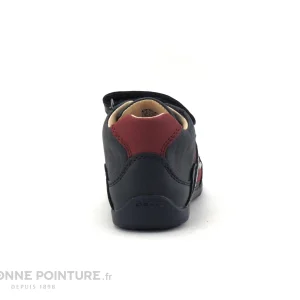 Remise ✨ Bébé Geox ELTHAN Navy Red B041PA – Chaussure GARCON 2 Velcros ⭐ solde en ligne 15