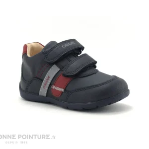 Remise ✨ Bébé Geox ELTHAN Navy Red B041PA – Chaussure GARCON 2 Velcros ⭐ solde en ligne 17