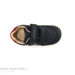 Remise ✨ Bébé Geox ELTHAN Navy Red B041PA – Chaussure GARCON 2 Velcros ⭐ solde en ligne 19