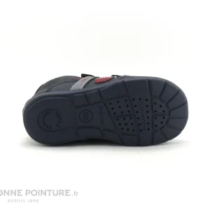 Remise ✨ Bébé Geox ELTHAN Navy Red B041PA – Chaussure GARCON 2 Velcros ⭐ solde en ligne 21