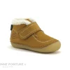 livraison la plus rapide Nouveau 🥰 Bébé Kickers SOMOONS Camel – 878501-10 – Bottine BEBE Avec Fourrure 🔥 25