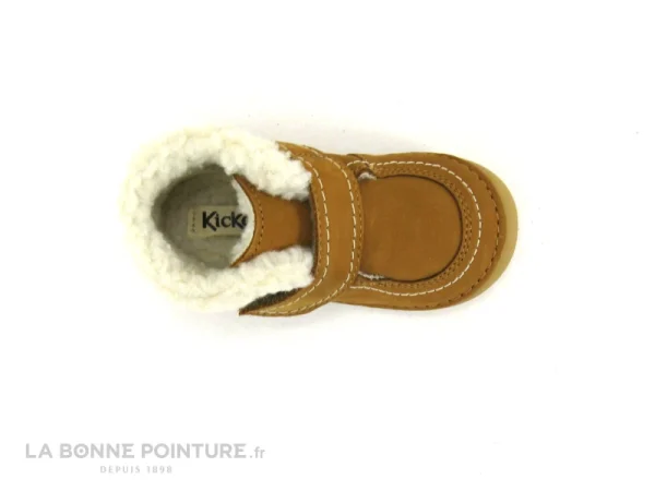 livraison la plus rapide Nouveau 🥰 Bébé Kickers SOMOONS Camel – 878501-10 – Bottine BEBE Avec Fourrure 🔥 7