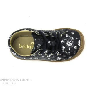 Promo 🥰 Bébé Bellamy FLEX BEL Popi – Marine Pois Argent – Chaussure Fille 😉 qualité d’originales 19