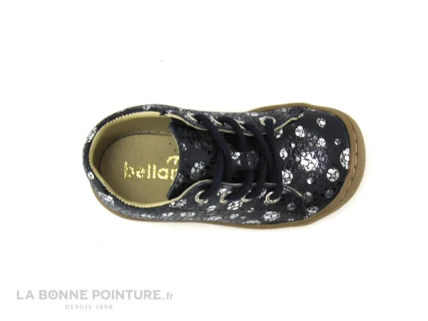 Promo 🥰 Bébé Bellamy FLEX BEL Popi – Marine Pois Argent – Chaussure Fille 😉 qualité d’originales 7