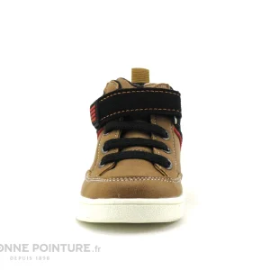 Promotio de vente Vente flash 🤩 Bébé Wipop MIBER Camel Noir – 🥾 Boots BEBE Avec Elastique Et Velcro 💯 9