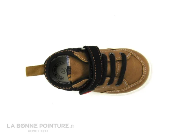 Promotio de vente Vente flash 🤩 Bébé Wipop MIBER Camel Noir – 🥾 Boots BEBE Avec Elastique Et Velcro 💯 5